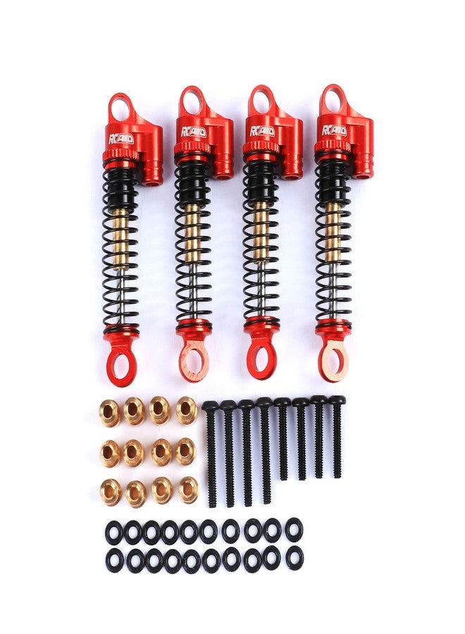 RCAWD ممتص صدمات مزدوج الأسطوانة من RCAWD لسيارات Hobby Plus CR-18P Rock Van وT-Hunter وTrail Hunter، قطع غيار ممتصات صدمات أمامية وخلفية من الألومنيوم لسيارات التحكم عن بعد، رقم الموديل 240071 و240012، لون أحمر - Image 1